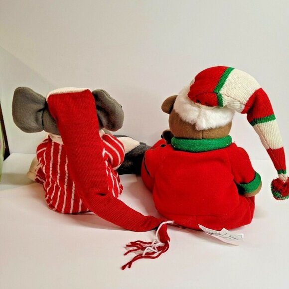 Shelf Sitters Mouse and Teddy Bear  22'' Stuffed Christmas Decor 915993 Costco - Picture 5 of 7